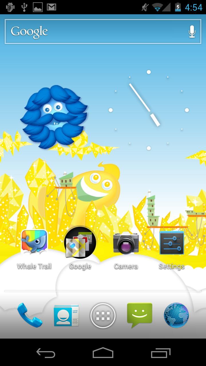 Whale Trail Live Wallpaper