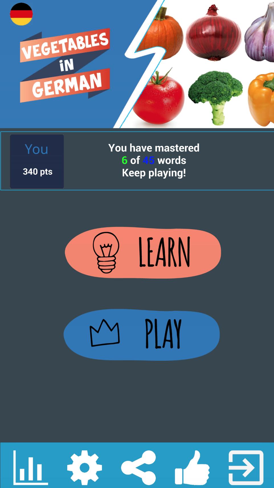 Learn Vegetables in German