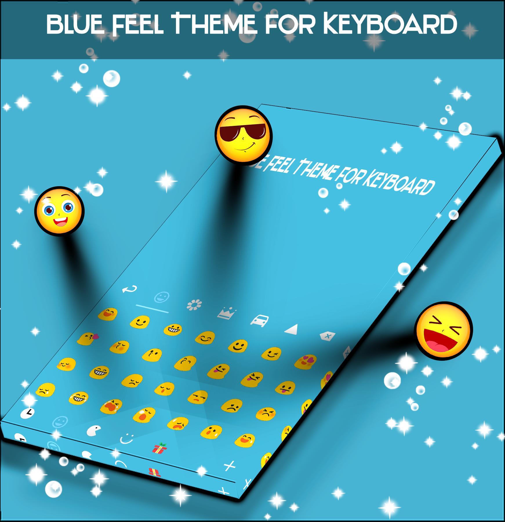 Pastel Blue Theme Keyboard