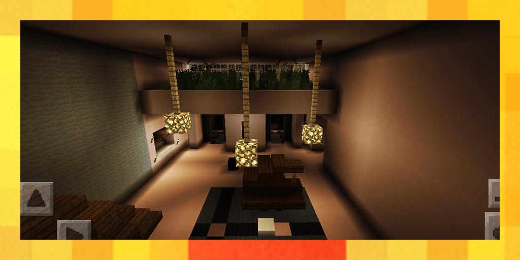 Modern House in the Mountain. Map for MCPE