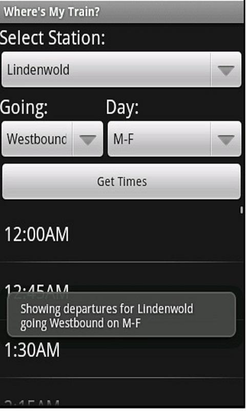 Where's My Train? PATCO Sched