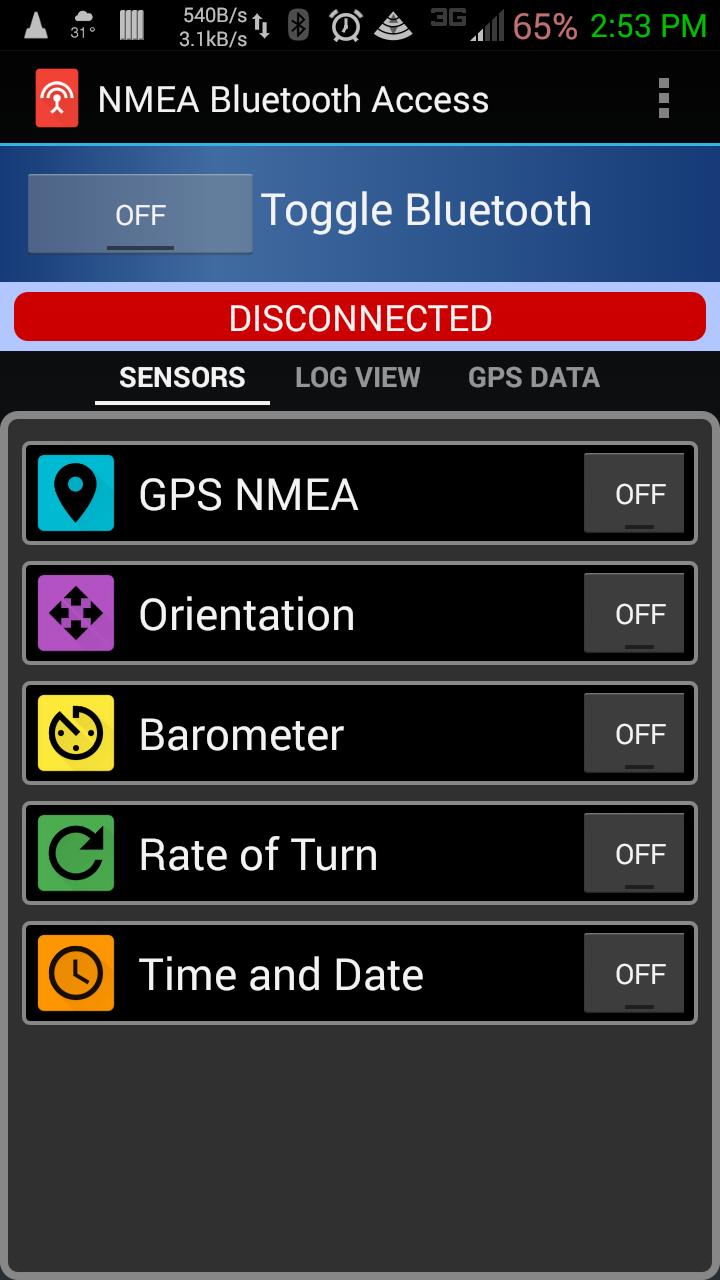 NMEA Bluetooth Access