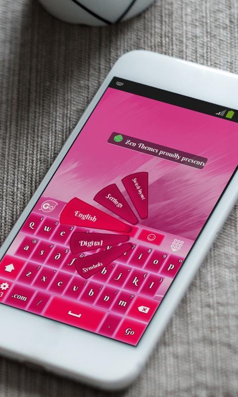 Powerful Pink Keyboard Theme