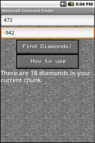 MC diamond finder