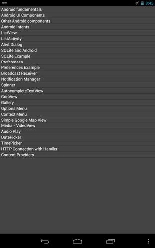 Programming for android