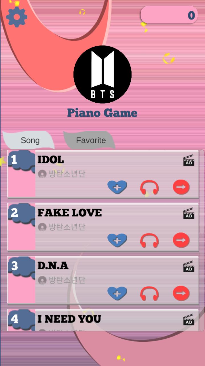 BTS Kpop Piano Tiles Game