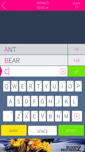 The A to Z Game