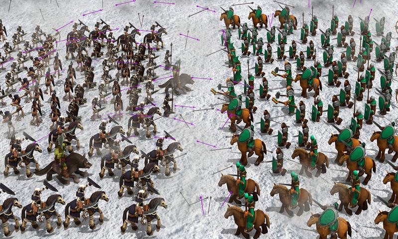 Knights & futuristic Army : Skeleton army Battle