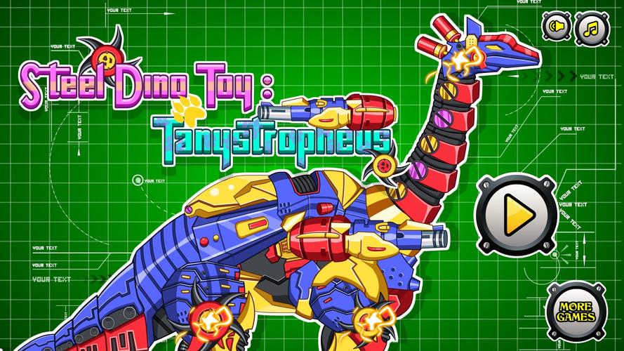 Steel Dino Toy : Tanystropheus