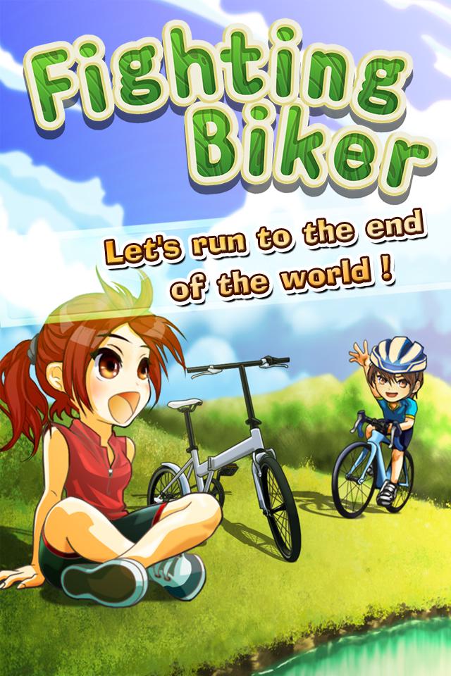 Fighting Biker